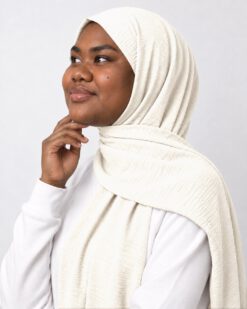 jazz-hijab Cremeweiß