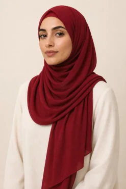 Chiffon-Hijab24-150x150-dunkelrot Online Shop