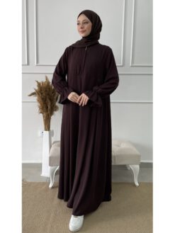 Abaya Evased hijab online shop dunkelbraun