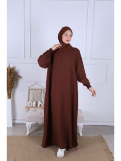 Jazz Abaya hijab24 Online Shop Dunkelbraun