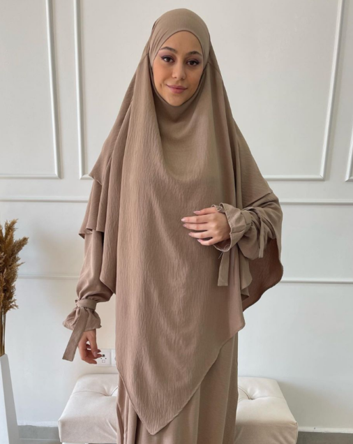 Khimar Jazz zweilagig beige online kaufen hijab24