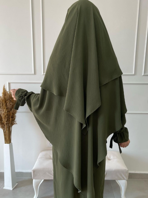 Khimar Jazz zweilagig khaki online kaufen hijab24