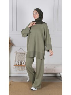 Basic Knitted zweiteiler online kaufen hijab shop pastelgrün