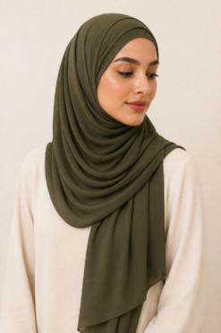 Chiffon-Hijab24-150x150-dark khaki online Shop2