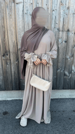 ABAYA EVASED HELLBEIGE Hijab